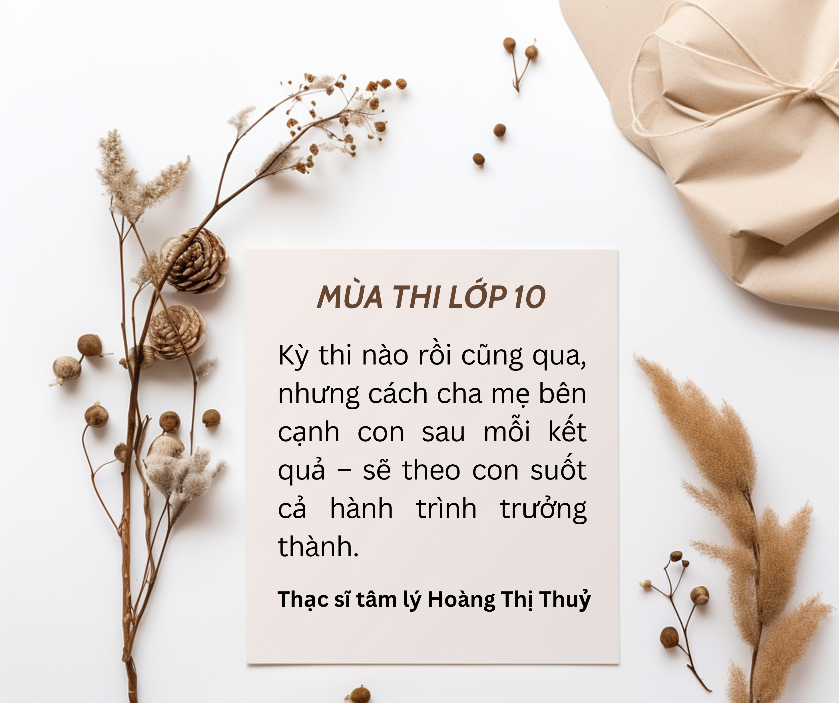 MÙA THI LỚP 10 - ĐÓN NHẬN KẾT QUẢ BẰNG TÌNH THƯƠNG!